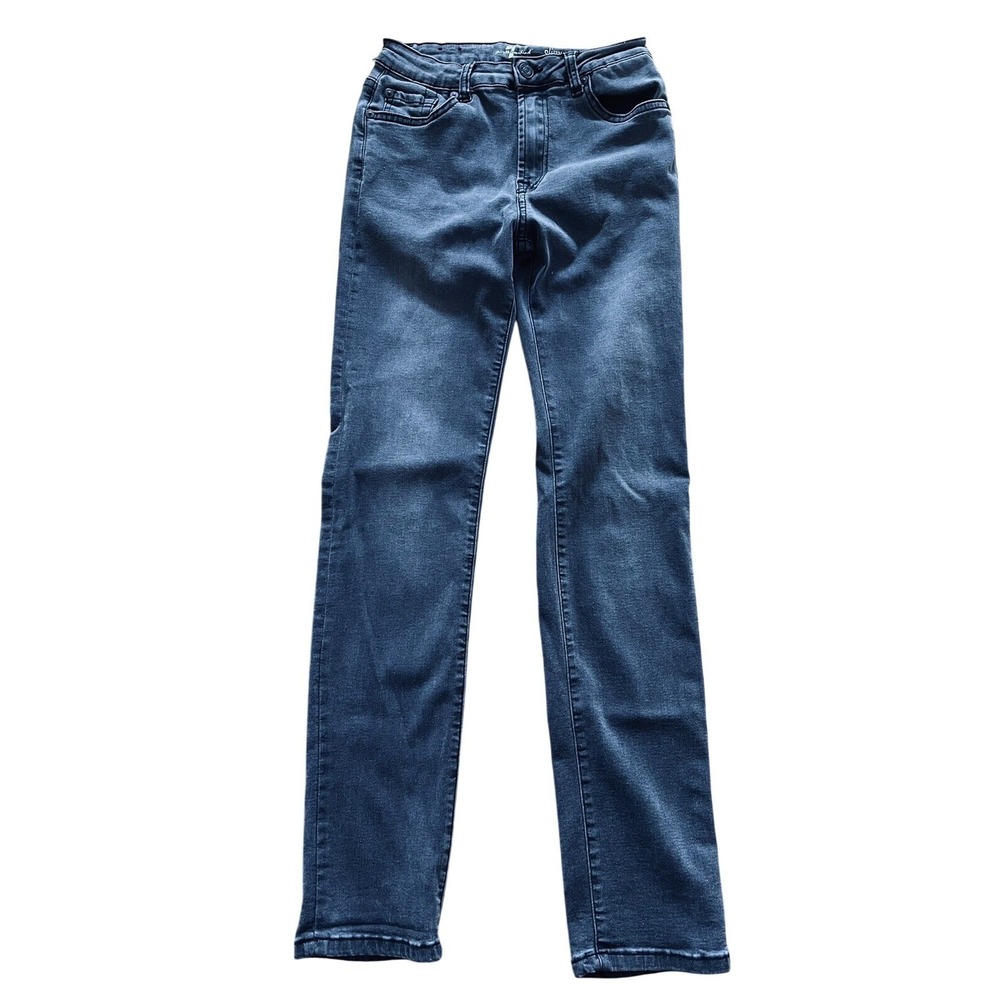 7 For All‎ Mankind Women's Jeans 14 W 24 L 28 Black Skinny Slimmy Rock Stretch